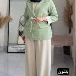 مانتو شلوار مازراتی مجلسی عیدانه زنانه 1565